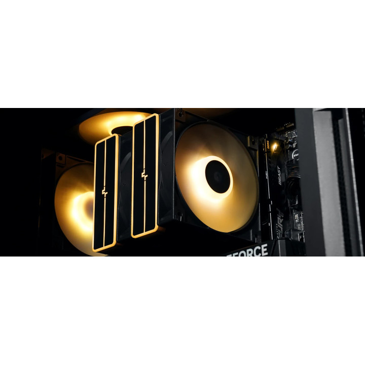 Охладител за процесор DeepCool AG620 BK, Addressable RGB V2, Dual-Tower, LGA1851/AM5 - R-AG620-BKAMMN-GJD