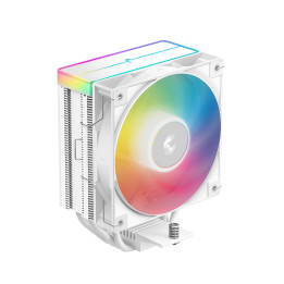 Охладител за процесор DeepCool AG400 White, Addressable RGB V2, LGA1851/AM5 - R-AG400-WHAMMN-GJD