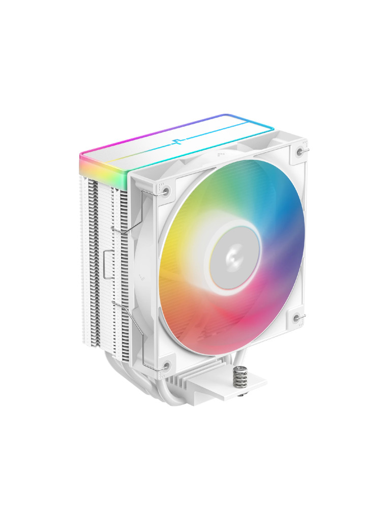 Охладител за процесор DeepCool AG400 White, Addressable RGB V2, LGA1851/AM5 - R-AG400-WHAMMN-GJD