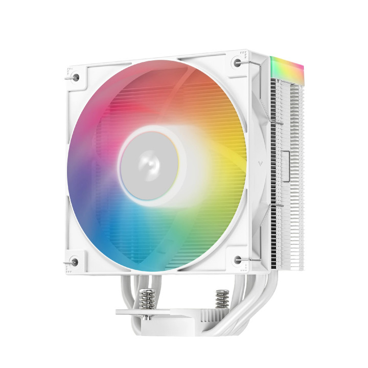 Охладител за процесор DeepCool AG400 White, Addressable RGB V2, LGA1851/AM5 - R-AG400-WHAMMN-GJD