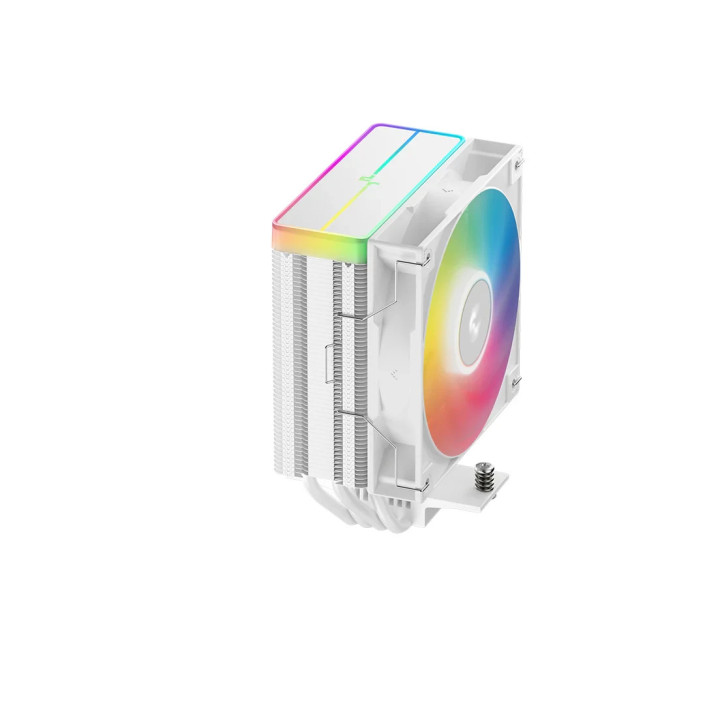 Охладител за процесор DeepCool AG400 White, Addressable RGB V2, LGA1851/AM5 - R-AG400-WHAMMN-GJD