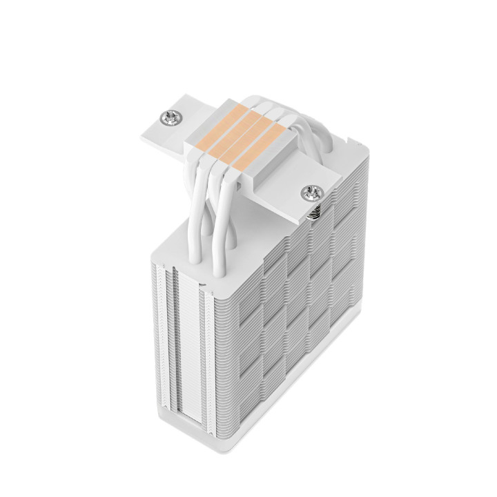 Охладител за процесор DeepCool AG400 White, Addressable RGB V2, LGA1851/AM5 - R-AG400-WHAMMN-GJD
