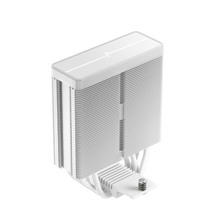 Охладител за процесор DeepCool AG400 White, Addressable RGB V2, LGA1851/AM5 - R-AG400-WHAMMN-GJD