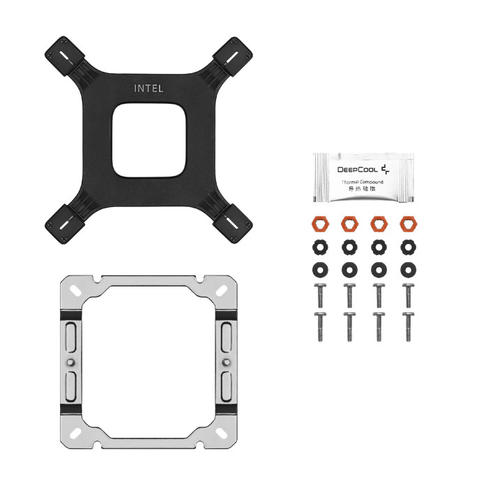 Охладител за процесор DeepCool AG400 White, Addressable RGB V2, LGA1851/AM5 - R-AG400-WHAMMN-GJD