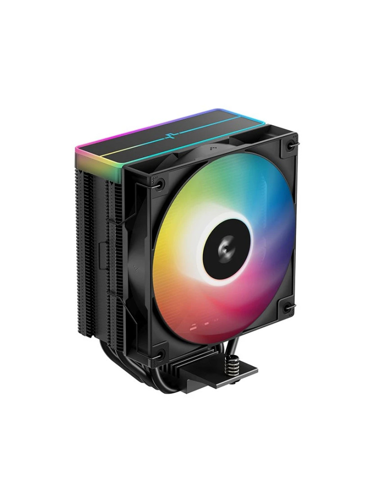 Охладител за процесор DeepCool AG400 Black, Addressable RGB V2, LGA1851/AM5 - R-AG400-BKAMMN-GJD