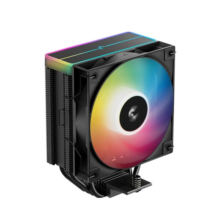 Охладител за процесор DeepCool AG400 Black, Addressable RGB V2, LGA1851/AM5 - R-AG400-BKAMMN-GJD