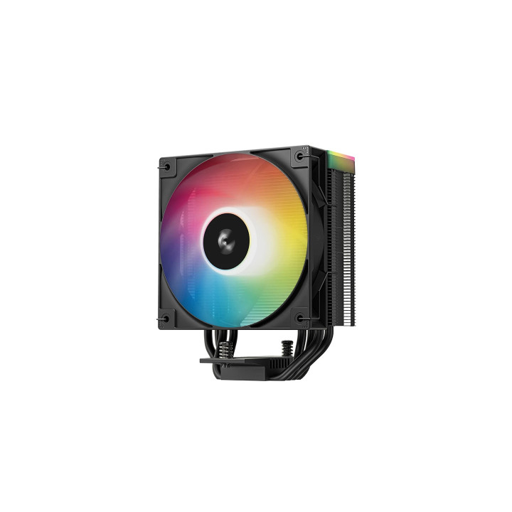 Охладител за процесор DeepCool AG400 Black, Addressable RGB V2, LGA1851/AM5 - R-AG400-BKAMMN-GJD
