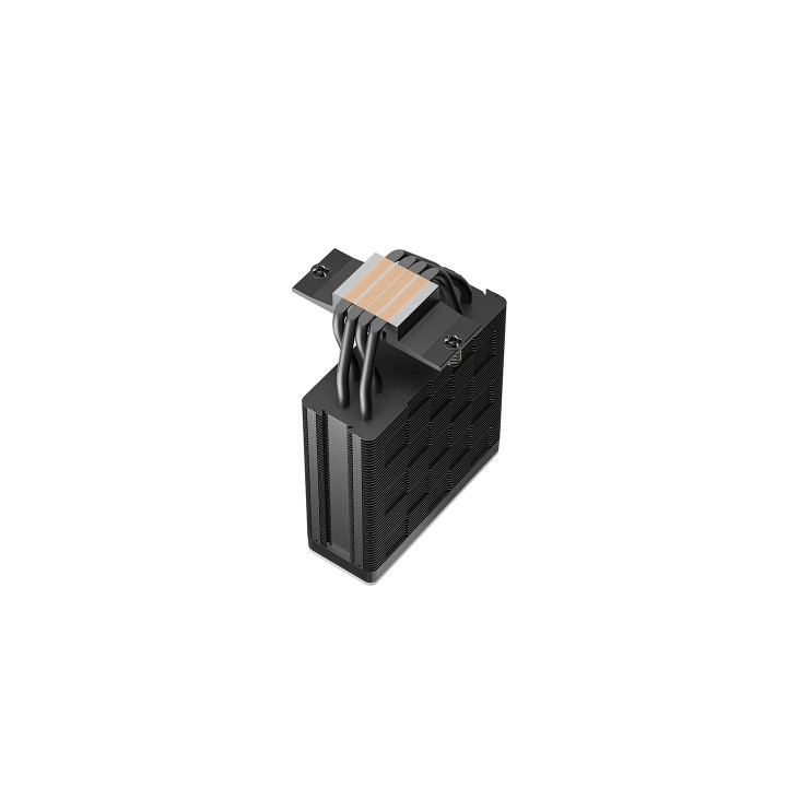 Охладител за процесор DeepCool AG400 Black, Addressable RGB V2, LGA1851/AM5 - R-AG400-BKAMMN-GJD