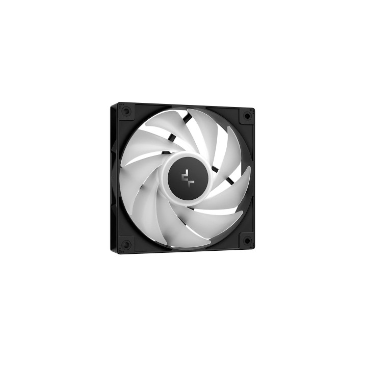 Охладител за процесор DeepCool AG400 Black, Addressable RGB V2, LGA1851/AM5 - R-AG400-BKAMMN-GJD