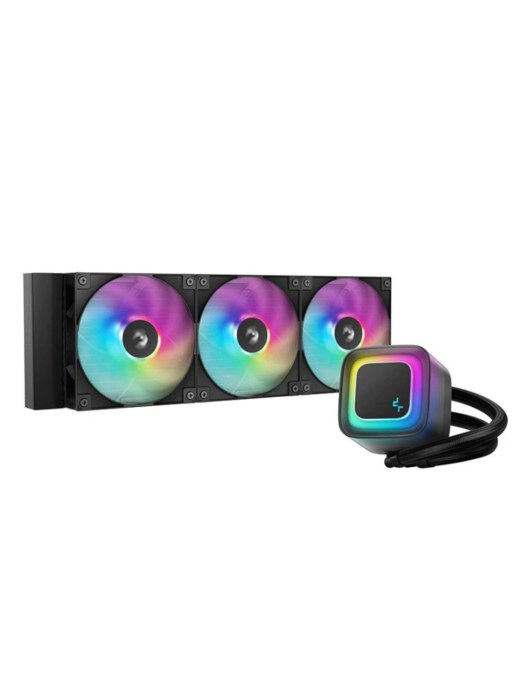 Водно охлаждане  за процесор DeepCool LE360 V2, Addressable RGB, LGA1851/AM5 - R-LE360-BKAMMC-G-2