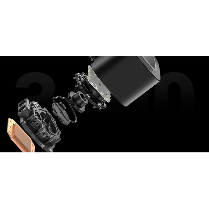 Водно охлаждане  за процесор DeepCool LE360 V2, Addressable RGB, LGA1851/AM5 - R-LE360-BKAMMC-G-2