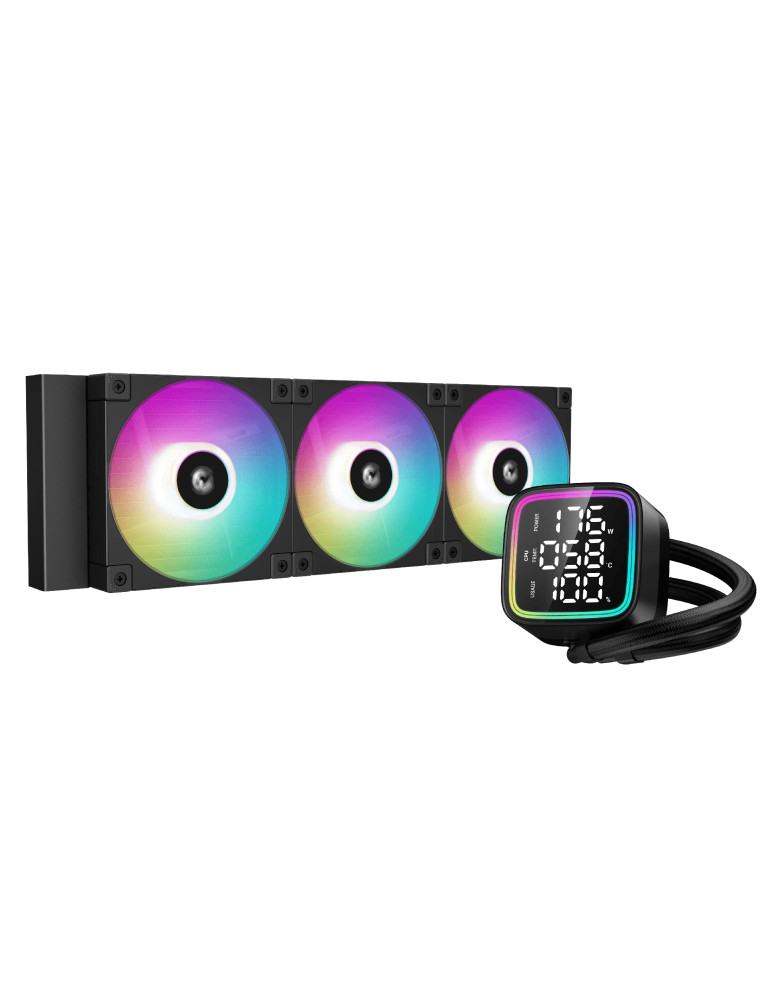 Водно охлаждане  за процесор DeepCool LD360, LED Display, A-RGB - R-LD360-BKDMMN-G-1