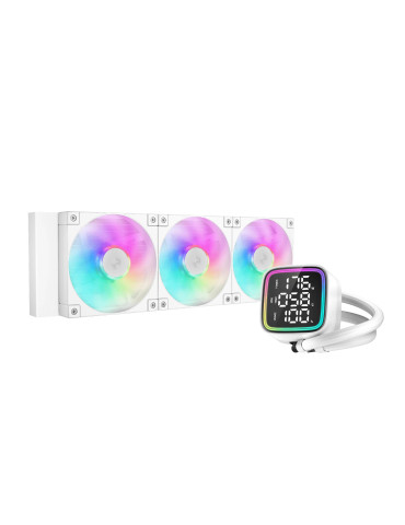 Водно охлаждане  за процесор DeepCool LD360 WHITE, LED Display, A-RGB - R-LD360-WHDMMN-G-1