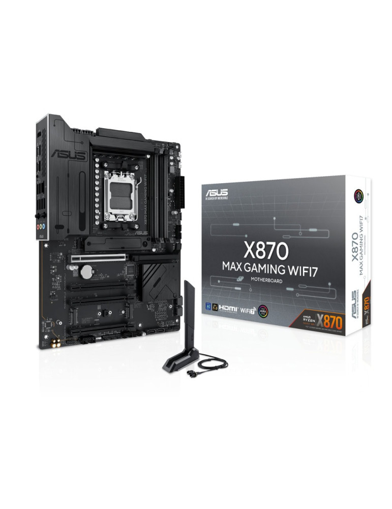 Дънна платка Asus X870 MAX GAMING WiFi7, AM5, DDR5 - 90MB1LY0-M0EAY0