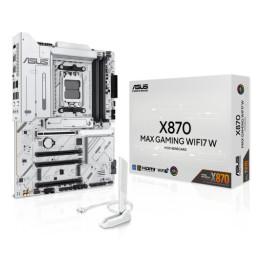 Дънна платка Asus X870 MAX GAMING WHITE WiFi7, AM5, DDR5 - 90MB1LZ0-M0EAY0