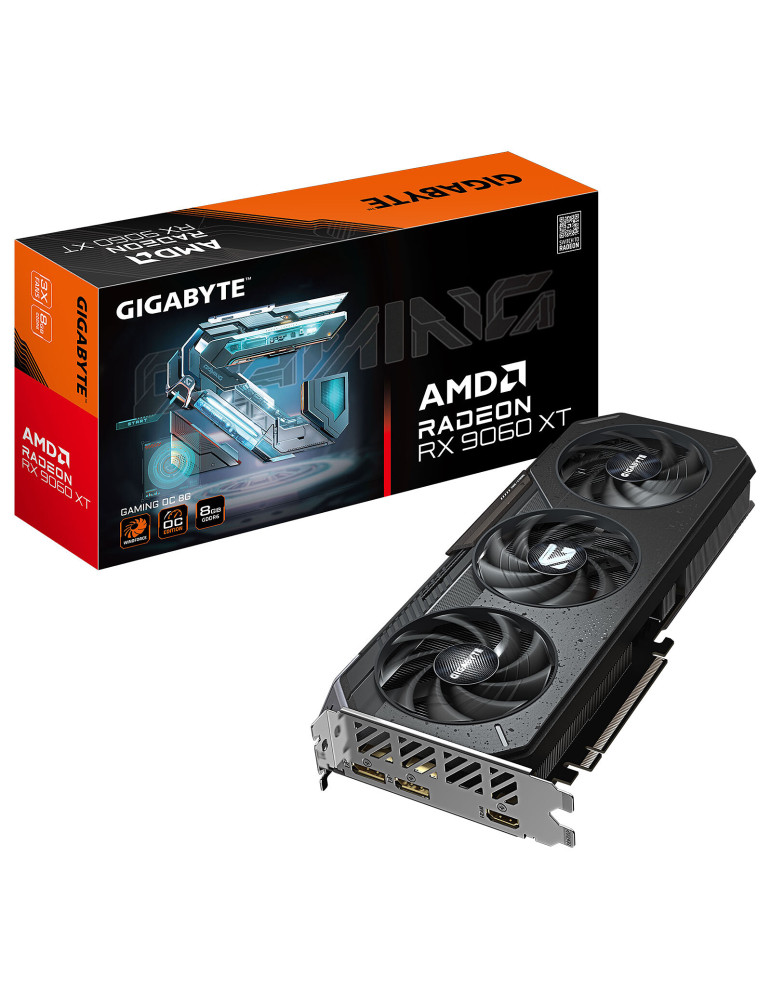 Видео карта Gigabyte Radeon RX 9060 XT GAMING OC 8GB GDDR6, 128bit - GV-R9060XTGAMING OC-8GD