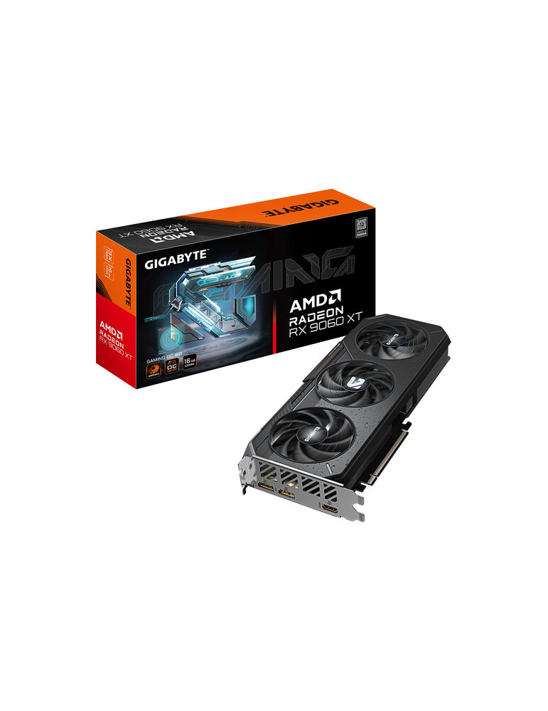 Видео карта Gigabyte Radeon RX 9060 XT GAMING OC 16GB GDDR6, 128bit - GV-R9060XTGAMING OC-16GD