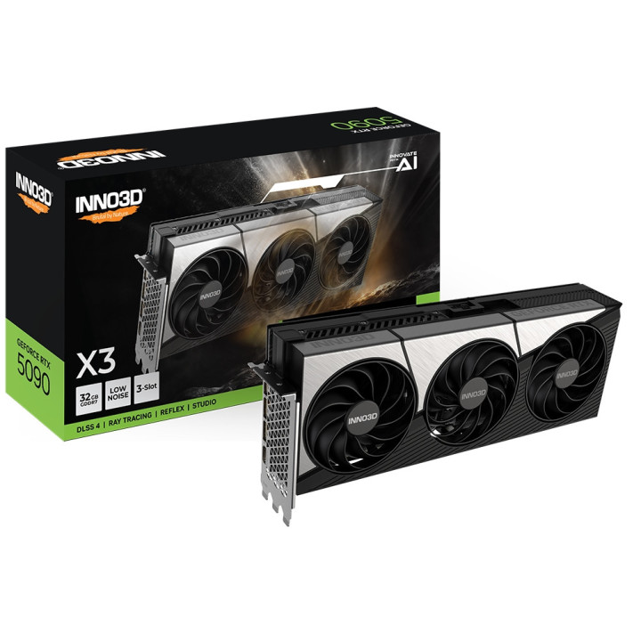 Видео карта Inno3D GeForce RTX 5090 32GB GDDR7 X3, 512bit - N50903-32D7-17593928