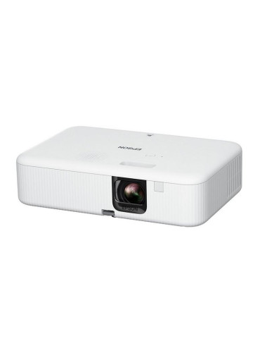 Проектор Epson CO-FH02, Full HD 1080p (1920 x 1080, 16:9), 3000 ANSI lumens, 16 000:1, USB 2.0, HDMI, Android TV, Lamp warr: 24 months, White с ПОДАРЪК Универсална стойка за проектор Sunne - V11HA85040_PRO02