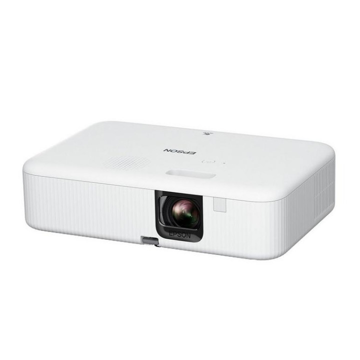 Проектор Epson CO-FH02, Full HD 1080p (1920 x 1080, 16:9), 3000 ANSI lumens, 16 000:1, USB 2.0, HDMI, Android TV, Lamp warr: 24 months, White с ПОДАРЪК Универсална стойка за проектор Sunne - V11HA85040_PRO02