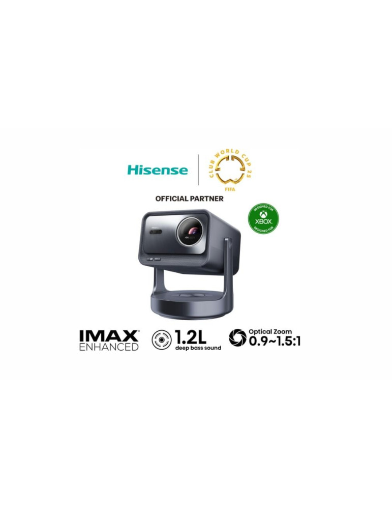 Проектор Hisense C2 Ulta Smart mini Laser Projector, 4K Ultra HD 3840x2160, 2000:1, 3000 lum, 60 Hz, Optical Zoom& Digital Zoom, Dolby Vision, IMAX enhanced, Dolby Vision, HDR10  , HDR10, HLG, 2*10W  20W Subwoofer, Designed for XBOX - 20015101
