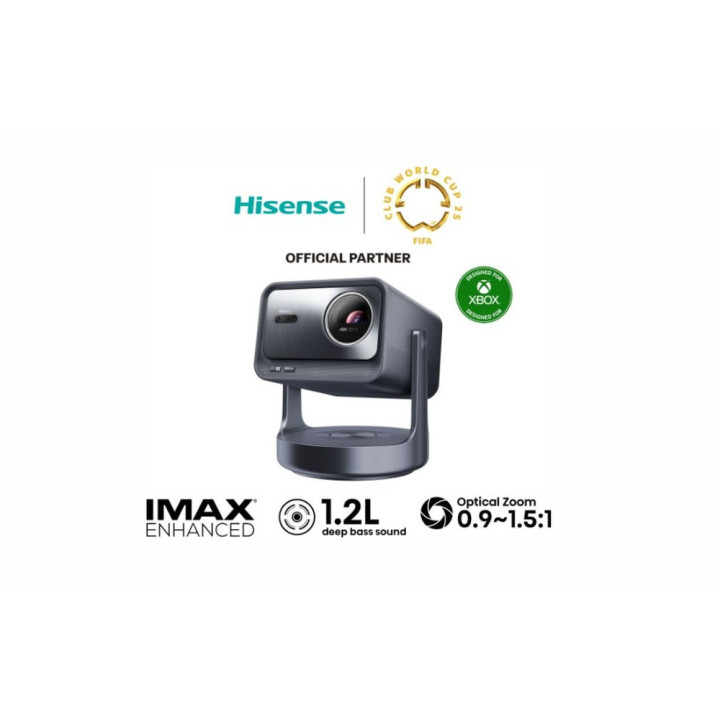 Проектор Hisense C2 Ulta Smart mini Laser Projector, 4K Ultra HD 3840x2160, 2000:1, 3000 lum, 60 Hz, Optical Zoom& Digital Zoom, Dolby Vision, IMAX enhanced, Dolby Vision, HDR10  , HDR10, HLG, 2*10W  20W Subwoofer, Designed for XBOX - 20015101