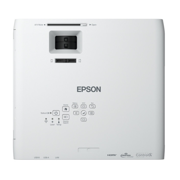 Проектор Epson EB-L260F, 3LCD, Laser, WUXGA (1920 x 1080), 240Hz, 16:9, 4600 lumen, 2500000 : 1, Ethernet, Wireless LAN 5GHz, VGA (2xIn, 1xOut), Composite, HDMI (2x), RS232, Audio In and Out, USB - V11HA69080