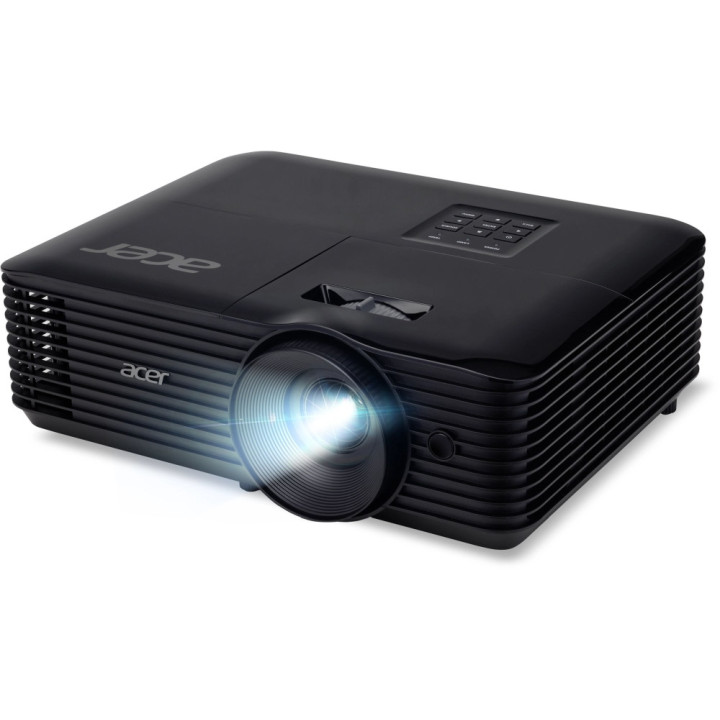 Проектор Acer X129H, DLP, XGA (1024x768), 4800 ANSI Lumens, 20000:1, 3D, HDMI, VGA, RCA, Audio in, DC Out (5V/2A, USB-A), Speaker 3W, Black - MR.JTH11.00Q