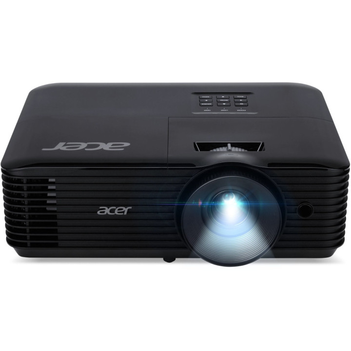 Проектор Acer X129H, DLP, XGA (1024x768), 4800 ANSI Lumens, 20000:1, 3D, HDMI, VGA, RCA, Audio in, DC Out (5V/2A, USB-A), Speaker 3W, Black - MR.JTH11.00Q