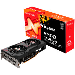 Видео карта Sapphire PULSE AMD Radeon RX 9060 XT GAMING OC 16GB DUAL, 128 bit  - 11350-03-20G