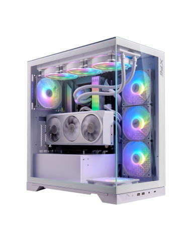 Геймърски компютър ION XPG INVADER X WHITE ARGB с процесор AMD Ryzen 9 9900X, видео карта PURE AMD Radeon RX 7800 XT 16GB GDDR6, RAM 64GB(2x32GB) DDR5 6000MHz FURY Beast White RGB, SSD 2TB Gen4, WIFI 6E