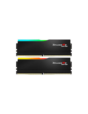 RAM памет G.SKILL 64GB(2x32GB) DDR5 6000MHz Ripjaws M5 Neo RGB Black, AMD EXPO - F5-6000J2836G32GX2-RM5NRK