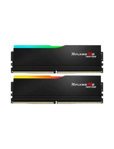 RAM памет G.SKILL 48GB (2x24GB) DDR5 6000MHz Ripjaws M5 Neo RGB, CL30, AMD EXPO - F5-6000J3036F24GX2-RM5NRK