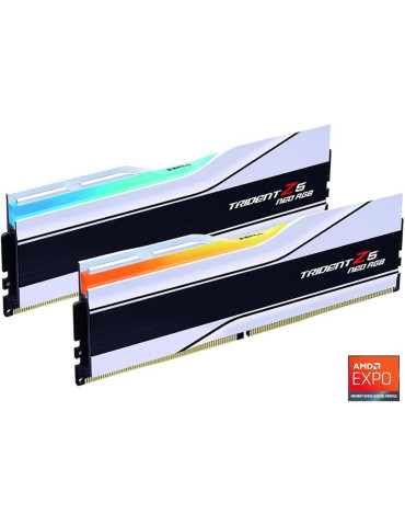 RAM памет G.SKILL 48GB (2x24GB) DDR5 6400MHz Trident Z5 Neo RGB, CL32, AMD EXPO - F5-6400J3239F24GX2-TZ5NRW