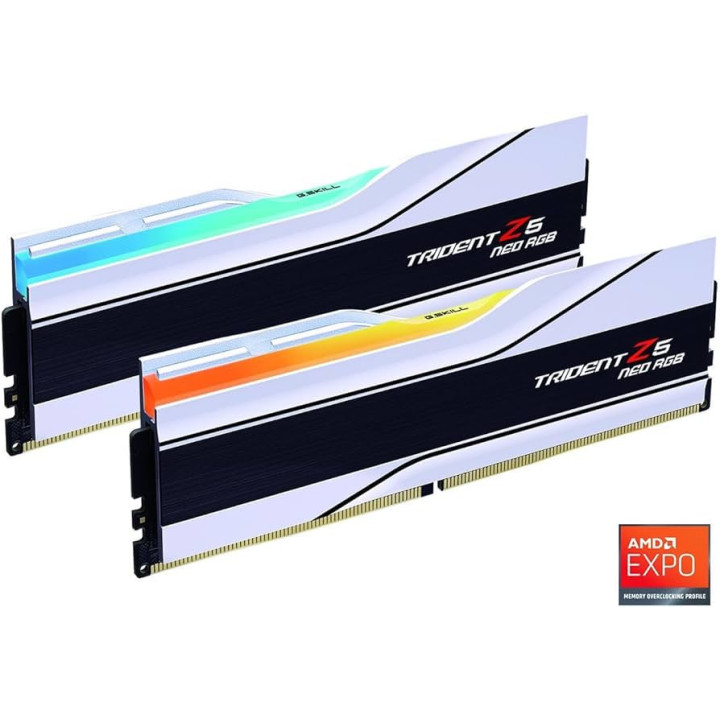 RAM памет G.SKILL 48GB (2x24GB) DDR5 6400MHz Trident Z5 Neo RGB, CL32, AMD EXPO - F5-6400J3239F24GX2-TZ5NRW