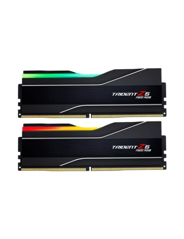 RAM памет G.SKILL 48GB (2x24GB) DDR5 8000MHz Trident Z5 Neo RGB, CL40, AMD EXPO - F5-8000J4048G24GX2-TZ5NR