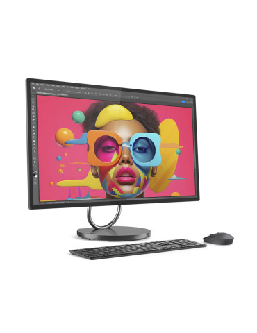 All in One компютър Lenovo YOGA AIO,  31.5" 4k HDR, Intel Core Ultra 7 256V, RAM 16GB DDR5, SSD 1TB, NoOS, Storm Grey - F0HX000CRI