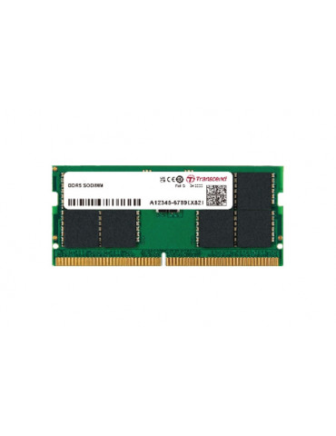 RAM памет Transcend 32GB JM DDR5 5600MHz SODIMM 2Rx8 2Gx8 CL46 1.1V - JM5600ASE-32G