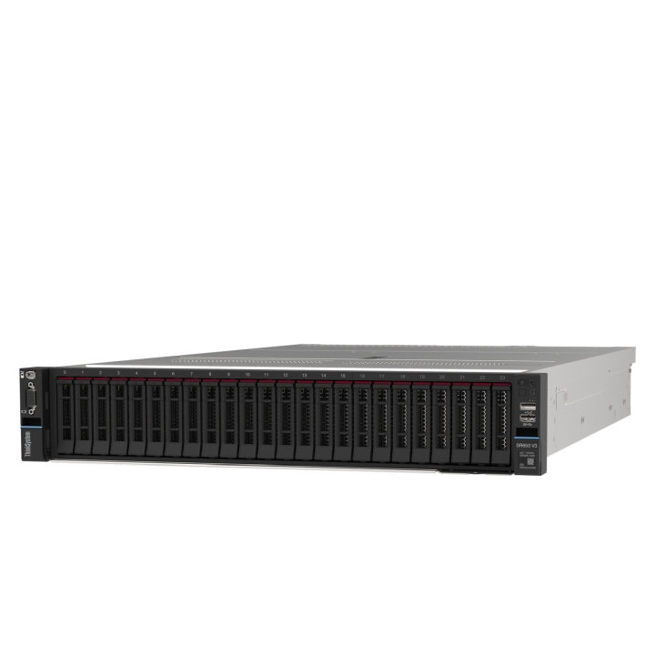 Сървър Lenovo ThinkSystem SR650 V3, Xeon Silver 4514Y (16C 2.0GHz 30MB Cache/150W), RAM 32GB, (1xRAM 32GB,, 5600MHz 1Rx4 DDR5 RDIMM), 8 SAS/SATA, 9350-8i, 1x1100W Titanium, 5 Standard Fans, XCC2 Platinum, Toolless V2 Rails - 7D76A05ZEA