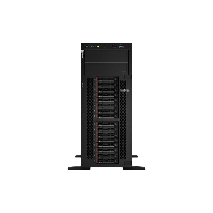 Сървър Lenovo ThinkSystem ST550 Xeon Silver 4210R 10C 2.4GHz 13.75MB Cache RAM 32GB, 2933MHz RDIMM 8x2.5in 9350-8i 2GB 1x750W Titanium XCC Ent - 7X10A0EKEA