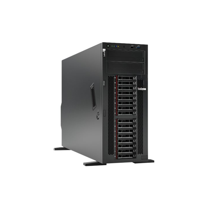 Сървър Lenovo ThinkSystem ST550 Xeon Silver 4210R 10C 2.4GHz 13.75MB Cache RAM 32GB, 2933MHz RDIMM 8x2.5in 9350-8i 2GB 1x750W Titanium XCC Ent - 7X10A0EKEA