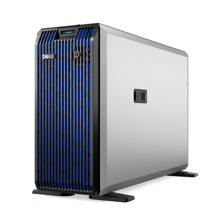 Сървър Dell PowerEdge T360, Chassis 8 x 3.5 HotPlug, Intel Xeon E-2414, RAM 16GB DDR5 UDIMM, 1x480GB SSD SATA RI, Bezel, Broadcom 5720 Dual Port 1Gb On-Board LOM, PERC H355 Adapter, iDRAC9 Basic 16G, Dual 700W Titanium - EMEA_PET360SPL3