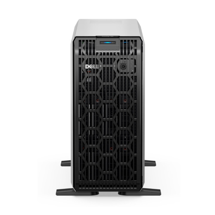 Сървър Dell PowerEdge T360, Chassis 8 x 3.5 HotPlug, Intel Xeon E-2414, RAM 16GB DDR5 UDIMM, 1x480GB SSD SATA RI, Bezel, Broadcom 5720 Dual Port 1Gb On-Board LOM, PERC H355 Adapter, iDRAC9 Basic 16G, Dual 700W Titanium - EMEA_PET360SPL3