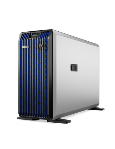 Сървър Dell PowerEdge T360, Chassis 8 x 3.5 HotPlug, Intel Xeon E-2468 2.6G, 24M Cache, RAM 16GB DDR5 UDIMM, 1x480GB SSD SATA RI, Bezel, Broadcom 5720 Dual Port 1Gb On-Board LOM, PERC H755 Adapter FH, iDRAC9 Basic 16G, Dual 700W Titanium - EMEA_PET360SPL4