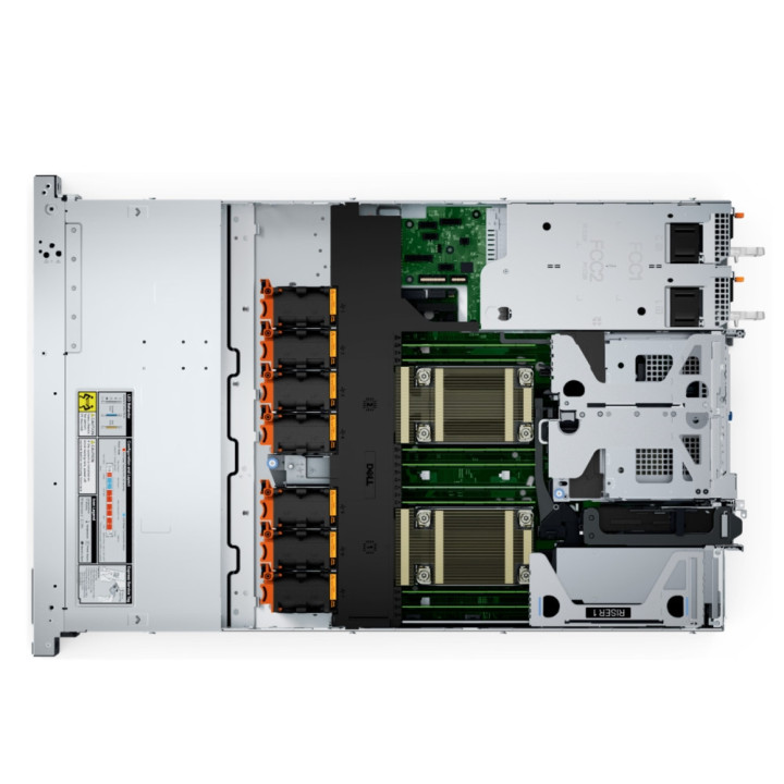 Сървър Dell PowerEdge R660XS, 8x2.5" (SAS/SATA), Intel Xeon Silver 4410Y (30M Cache, 16GT), 1xRAM 16GB DDR5 RDIMM, 1x480GB SSD SATA RI 6Gbps 512 2.5in Hot-plug, iDRAC9 Enterprise 16G, Dual 700W Titanium - EMEA_PER660XS1SPL