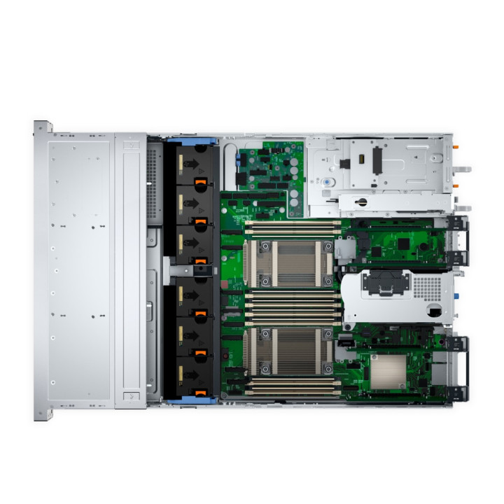 Сървър Dell PowerEdge R760XS, Chassis 12x 3.5" (SAS, SATA), Intel Xeon Silver 4514Y (2GHz, 30M Cache), RAM 32GB DDR5 RDIMM, 1x480GB SSD SATA RI, Rails Without CA, Bezel, PERC H755 Adapter LP, iDRAC9 Enterprise 16G, Dual 700W Titanium - EMEA_PER760XS4SPL