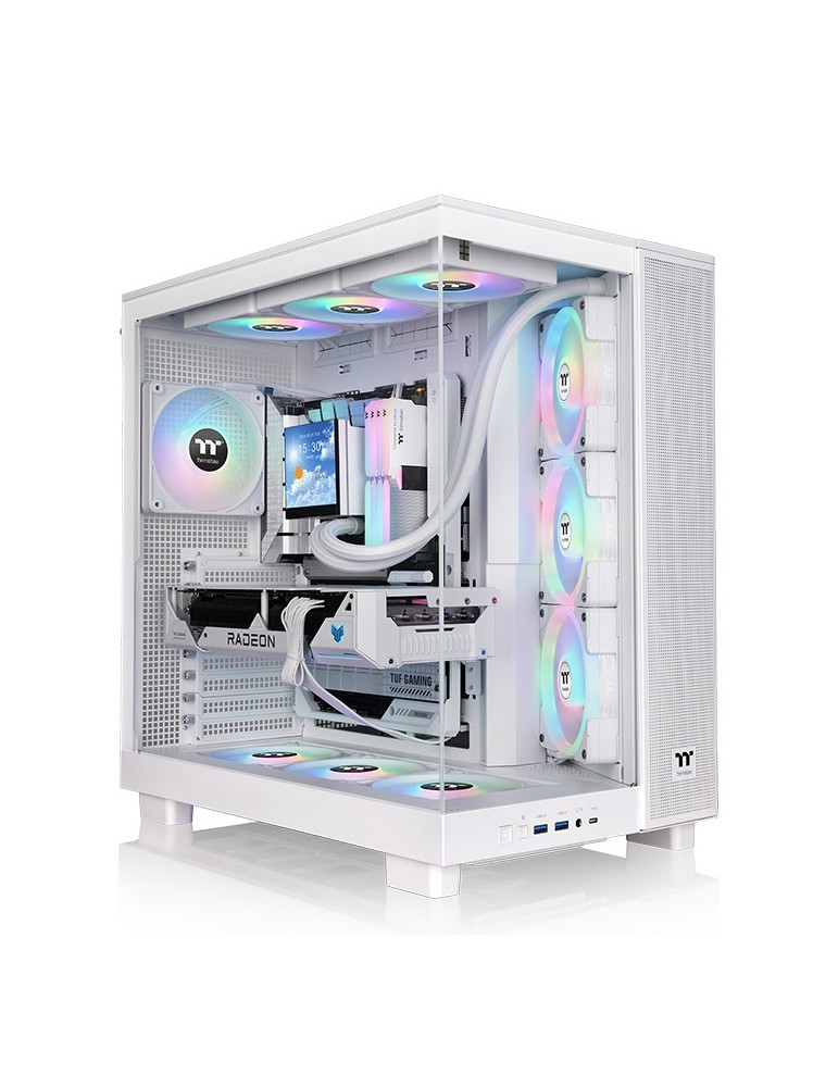 Кутия за компютър Thermaltake View 380 XL TG ARGB Snow - CA-11E-00M6WN-00