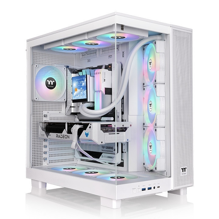 Кутия за компютър Thermaltake View 380 XL TG ARGB Snow - CA-11E-00M6WN-00