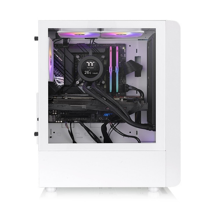 Кутии за компютър Thermaltake S200 TG Snow - CA-1X2-00M6WN-00