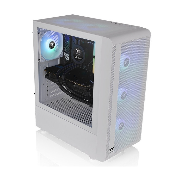Кутии за компютър Thermaltake S200 TG Snow - CA-1X2-00M6WN-00